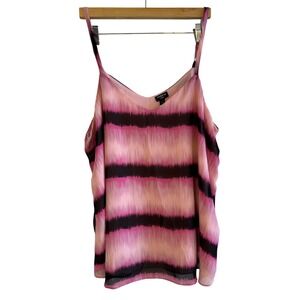 Torrid Sophie Cami Tank Top Women's Size 2‎ (18–20) Pink Ombre Sleeveless Blouse